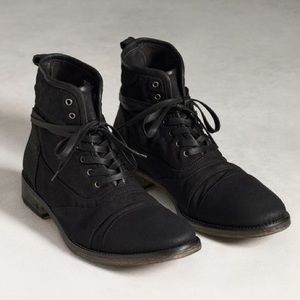 John Varvatos Black Fleetwood Lace Boots SOLD